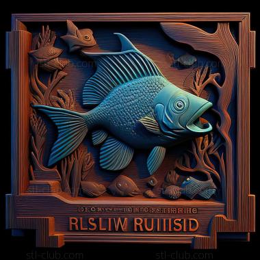 3D модель St Freddi Fish 4 The Case of Hogfish Rustlers of Briny Gulch ga (STL)